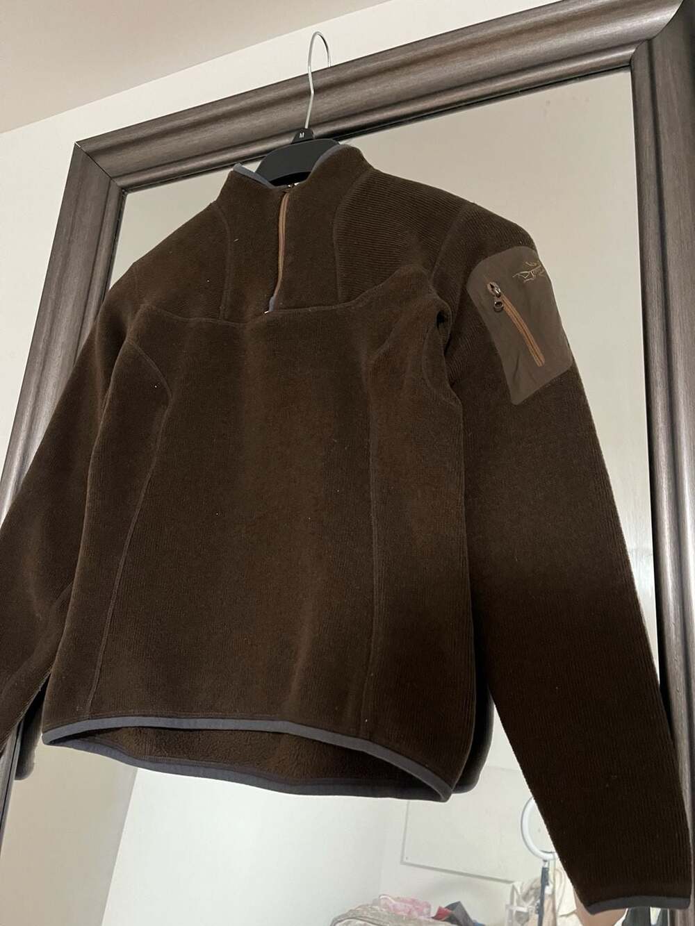 Arc'teryx Polartec Fleece Quarter Zip Pullover Size S Brown women’s